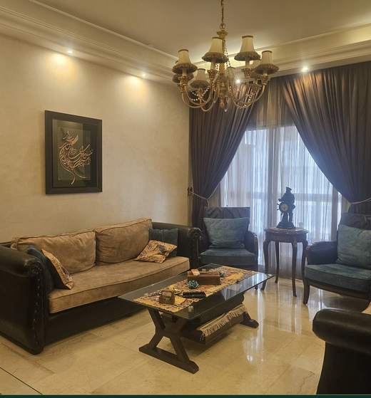 Salon and dining area of apartment for sale in Tarik El Jdideh, Beirut — Ref. 1152